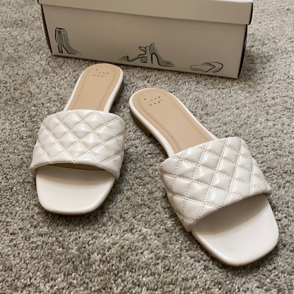 A New Day white slip-ons